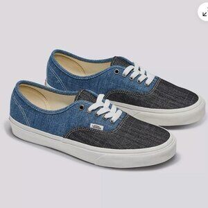 Vans Authentic Threaded Denim Blue/White Sneakers Low-Top Shoes 2024